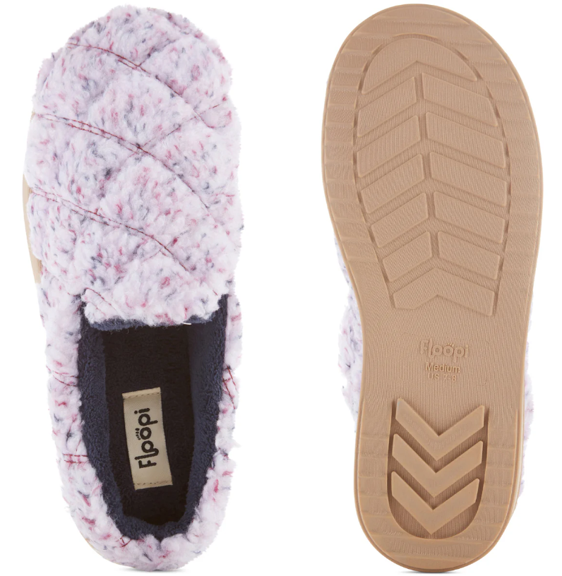 FLOOPI WOMEN'S FLUFFY SHERPA CLOG SLIPPER SIZE 5-6 - SIZE: WOMEN S - LAVENDER - Brand New