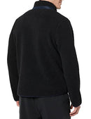 AMAZON ESSENTIALS MENS TEDDY FLEECE FULL-ZIP MOCK NECK JACKET - BLACK -LARGE - Brand New