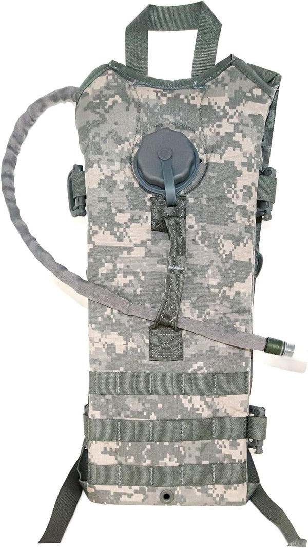 GENUINE US MILITARY GI MOLLE HYDRATION CARRIER IMPORTED 3L/100 OZ. - ACU CAMO - Like New
