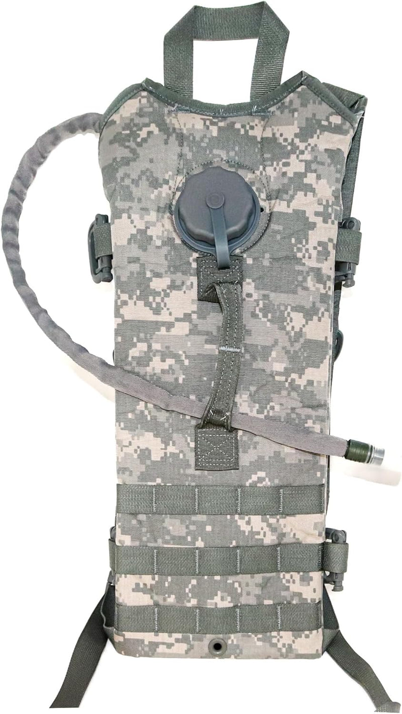 GENUINE US MILITARY GI MOLLE HYDRATION CARRIER IMPORTED 3L/100 OZ. - ACU CAMO - Like New