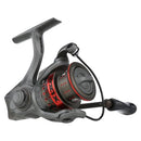 ABU GARCIA ELITE MAX SPINNING REEL,R/L HANDLE POS,HYBRID FRONT DRAG - BLACK/RED - Like New
