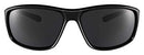 NIKE EV1134-001 ADRENALINE SUNGLASSES SHINY BLACK/WHITE FRAME COLOR, GREY LENS - Like New