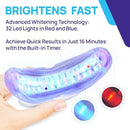 WHITEBITE PRO ADVANCED DUAL LED LIGHT TEETH WHITENING KIT - WHITE - Like New