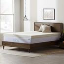 LUCID Topper 2 Inch Ventilated Memory Foam Mattress, King - Brand New