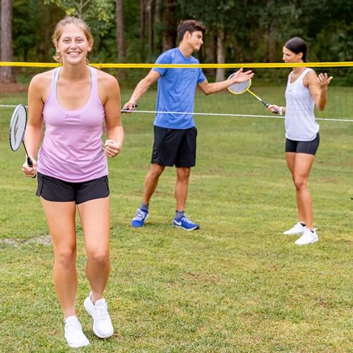FRANKLIN SPORTS, Outdoor Backyard, Beach Badminton Set, 52632X,  Adults Kids - Like New
