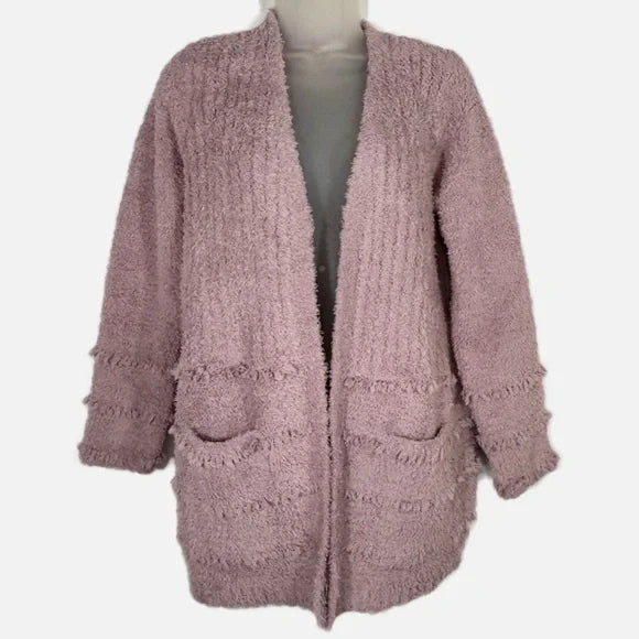 BAREFOOT DREAMS WOMEN'S COZYCHIC BOARDWALK CARDIGAN - SIZE: WOMEN SMALL - ORCHID - Brand New
