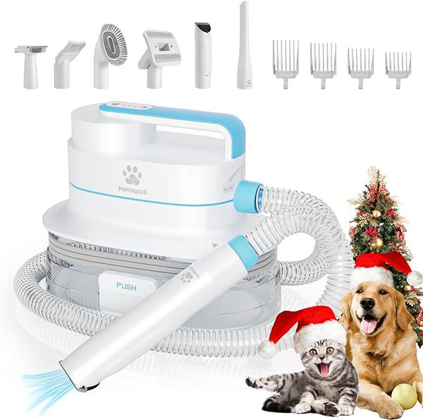 PAWHAUS Dog Grooming Kit & Vacuum & Blow Suction 6 in 1 Pro M4 - White Like New