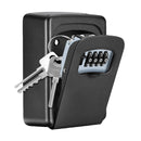 FAYLEEKO KEY LOCK BOX WALL MOUNTED 4 DIGIT COMBINATION LOCKBOX LBWG-801 - BLACK - Like New