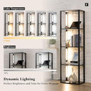 FENLO Fancy - LED Display Shelf with Dimmable Lights, LED Shelf Floor Lamps - Brand New