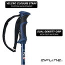 Zipline BLURR 16.0 Graphite Carbon Composite Ski Poles - Brand New