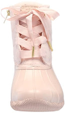 SPERRY WOMEN SALTWATER SEASONAL RAIN BOOT PINK EYELET SIZE 10M W7.5M - Like New