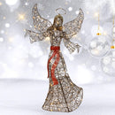 HOYECHI 5FT Outdoor Christmas Decoration Angel Decoration 120 LED - Brown - Like New