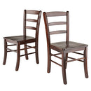 Winsome Benjamin Ladder Back Chair Set of 2 B00405O9Q2 - Walnut - Brand New