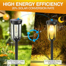 SOLARGARDEN SOLAR LIGHTS OUTDOOR 8 PACK SOLAR LIGHTS OUTDOOR WATERPROOF - BLACK - Like New