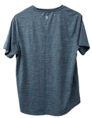 HURLEY TEE MEN'S SS PERFORMANCE T-SHIRT - SIZE: MEN XL - CRYSTAL BLUE/GRAY - Brand New