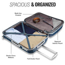 SAMSONITE FREEFORM 2 PIEC CARRY ON LARGE CHECKED LUGGAGE DUAL SPINNER WHEELS - Like New