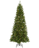 NATIONAL TREE COMPANY 7.5' PEYTON SPRUCE TREE WITH CLEAR LIGHTS - GREEN - Brand New