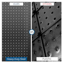 True & Tidy 128pc Pegboard Wall Organizer Set 4pcs 24"x16" Panels - Black - Like New