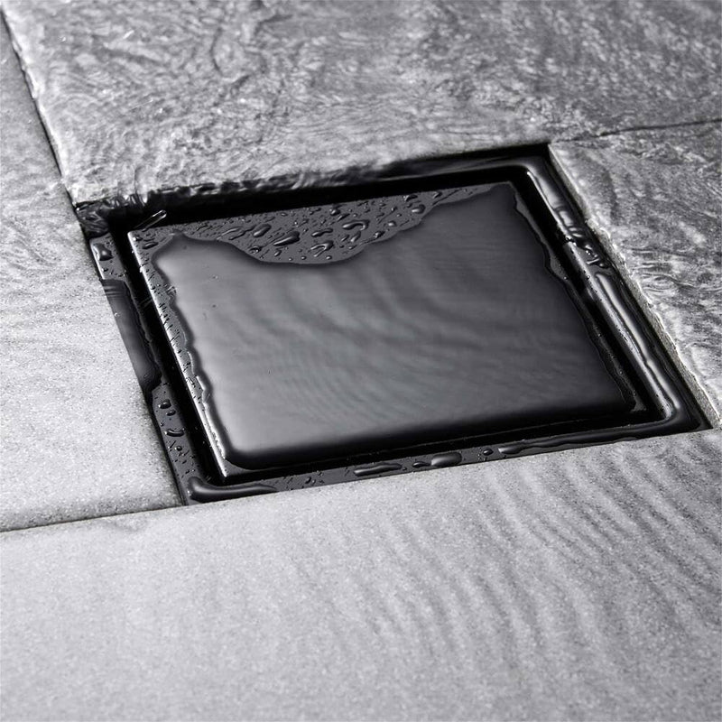 Efd-B-Y15 6 Inch Square Shower Drain FLANGE REVERSIBLE 2-IN-1 - Scratch & Dent