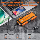 AUTOWN CAR JUMP STARTER 21000MAH 1000A PEAK 12V PORTABLE POWER PACK - ORANGE - Like New