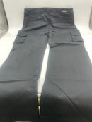 BLU ROCK NEW YORK BLACK STRETCH CARGO PANTS - SIZE: MEN 34 - BLACK - Brand New