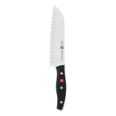 ZWILLING TWIN SIGNATURE 7-INCH HOLLOW EDGE SANTOKU KNIFE 30749-183 - STAINLESS - Like New