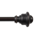 Kenney KN75242 Fast Fit Easy Install Finn Knob End Decorative Window Curtain Rod - Like New