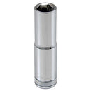 HUSKY 3/8 IN. DRIVE 12 MM 6-POINT METRIC DEEP SOCKET - SILVER - Brand New