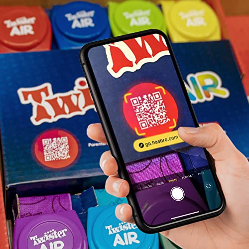 HASBRO GAMING TWISTER AIR GAME AR APP PLAY GAME WITH WRIST AND ANKLE BANDS - Like New