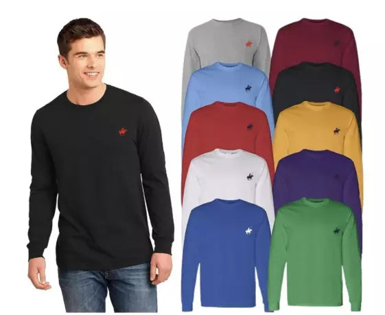 PACIFIC POLO CLUB MEN'S PACIFIC CLUB LONG SLEEVE T-SHIRT- XL - YELLOW - Like New