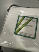 LUXU QUEEN BAMBOO FIBER SHEET SET DEEP POCKETS TO FIT EXTRA THICK - WHITE - Like New