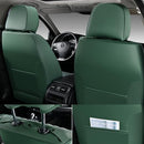 Coverado 2PCs Front Seat Covers Leather Car Seat Protector Green Coverado - Brand New