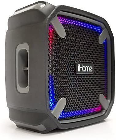 iHome Weather Tough Portable Rechargeable Bluetooth Speaker IBT371BGC - Black Like New