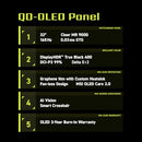 MSI MAG 321UP QD-OLED 32IN QD-OLED 3840 X 2160 (UHD) COMPUTER MONITOR - BLACK - Like New