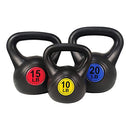 BalanceFrom Vinyl Kettlebell Set, 45LBS Set Including 10lb, - Scratch & Dent