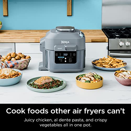 NINJA SPEEDI RAPID COOKER & AIR FRYER 6-QUART CAPACITY SF301HGY - GRAY New