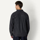 AMAZON ESSENTIALS MEN'S MODERN OVERSIZED-FIT DENIM BUTTON-DOWN - SIZE L - BLACK - Brand New