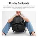COACH WOMEN'S CROSBY BACKPACK, B4/BLACK, ONE SIZE - Like New
