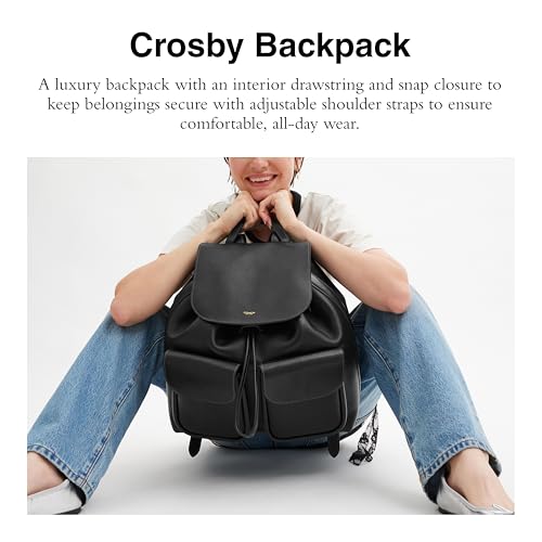 COACH WOMEN'S CROSBY BACKPACK, B4/BLACK, ONE SIZE - Like New