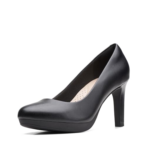 CLARKS WOMEN'S AMBYR JOY PUMP - SIZE: WOMEN 7.5 - BLACK LEATHER - Like New