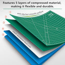 WORKLION 18" x 24" Large Self Healing PVC Cutting Mat Gridded B07NRVH9KD - Green - Brand New