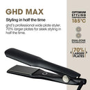 GOOD HAIR DAY GHD MAX STYLER 2" FLAT IRON HAIR STRAIGHTENER S7N421 - BLACK - Like New