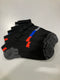 PUMA MEN'S 6 PACK QUARTER CREW SOCKS - SIZE 8-12 BLACK (ASSORTED RED/BLUE/GREY) - Brand New