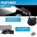 NIGHTSTICK TWM-850XL WEAPON-MOUNTED LED LIGHT 850 LUMENS, BLACK - Like New