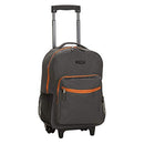 ROCKLAND DOUBLE HANDLE ROLLING BACKPACK 17-INCH - CHARCOAL - Brand New