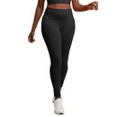 HANES WOMEN'S STRETCH JERSEY LEGGINGS - SIZE: WOMEN S - BLACK - Like New
