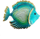 Comfy Hour Under the Sea Collection 14" Metal Art Ocean Fish Wall Decor Blue - Brand New