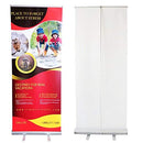 HAITIAN Aluminum Retractable Banner Stand 33x79 Packed in Padded Bag Black - Brand New