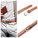 CARLO FELLINI BELTS HAND MADE 100% COW LEATHER SIZE: 38/40 - BROWN - Like New