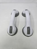 HELPING HANDLE BATHROOM SAFETY EASY TO GRIP - WHITE/GRAY - Like New